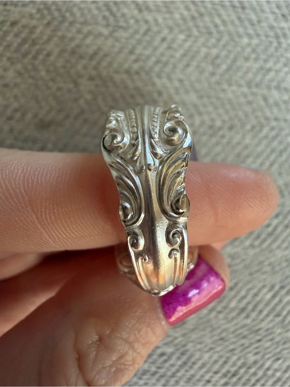 Ornate Spoon Ring - Picture 11 of 11